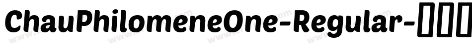 ChauPhilomeneOne-Regular字体转换