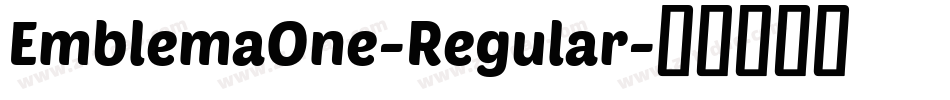 EmblemaOne-Regular字体转换
