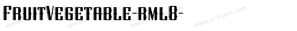 FruitVegetable-rml8字体转换