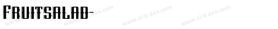 Fruitsalad字体转换