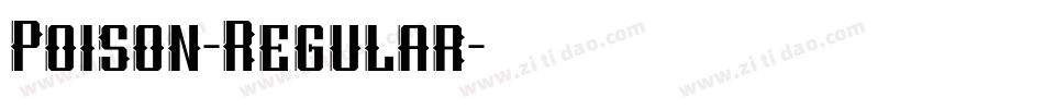 Poison-Regular字体转换