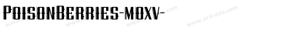 PoisonBerries-moxv字体转换