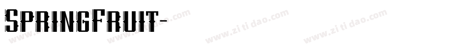 SpringFruit字体转换