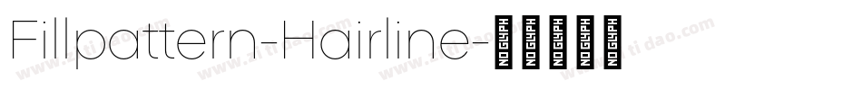 Fillpattern-Hairline字体转换