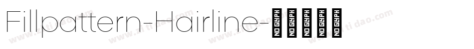 Fillpattern-Hairline字体转换