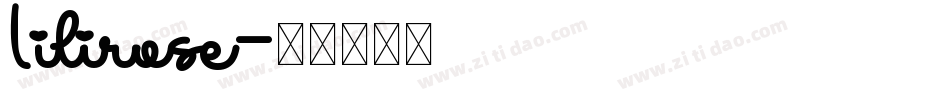 Lilirose字体转换