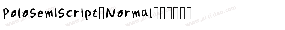 PoloSemiScript-Normal字体转换