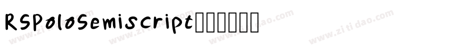 RSPoloSemiscript字体转换