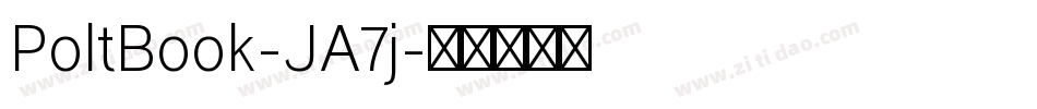 PoltBook-JA7j字体转换