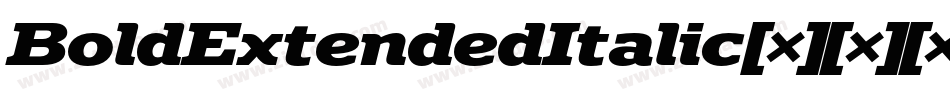 BoldExtendedItalic生成器字体转换
