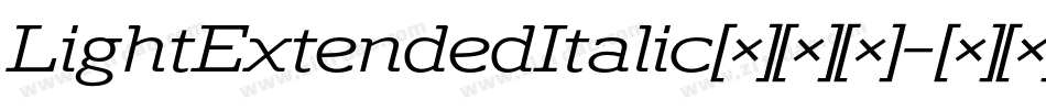 LightExtendedItalic转换器字体转换