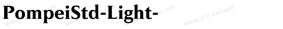 PompeiStd-Light字体转换 PompeiStd-Light字体转换
