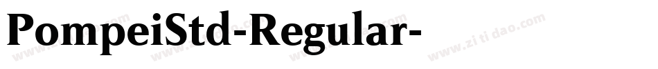 PompeiStd-Regular字体转换