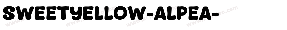 SweetYellow-ALPEA字体转换