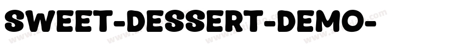 Sweet-Dessert-DEMO字体转换