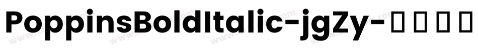 PoppinsBoldItalic-jgZy字体转换