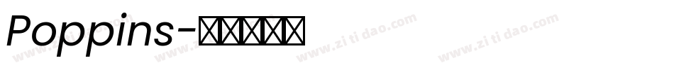 Poppins字体转换