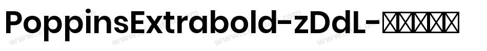 PoppinsExtrabold-zDdL字体转换