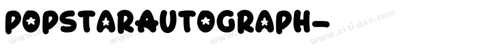 popstarAutograph字体转换