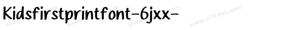 Kidsfirstprintfont-6jxx字体转换