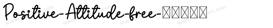 Positive-Attitude-free字体转换