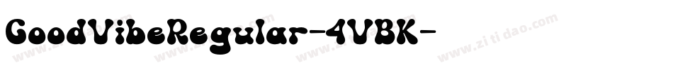 GoodVibeRegular-4VBK字体转换