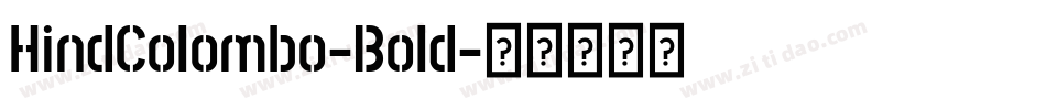HindColombo-Bold字体转换