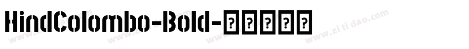 HindColombo-Bold字体转换