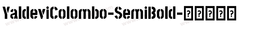 YaldeviColombo-SemiBold字体转换
