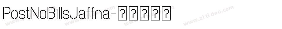 PostNoBillsJaffna字体转换