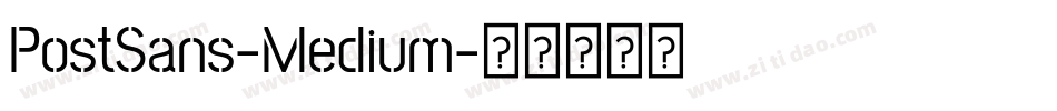 PostSans-Medium字体转换