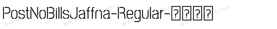 PostNoBillsJaffna-Regular字体转换