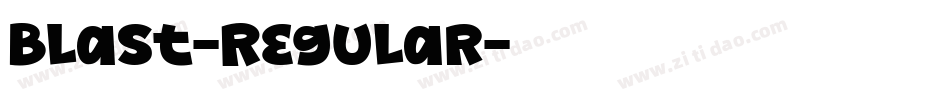 Blast-Regular字体转换