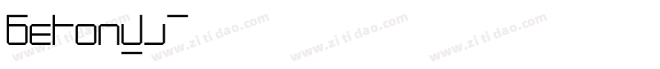 Betonwa字体转换