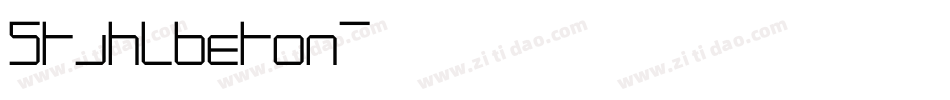 Stahlbeton字体转换