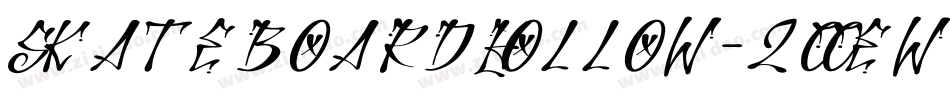 SkateboardHollow-2OOew字体转换