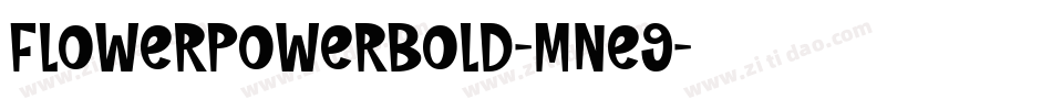 FlowerPowerBold-mne9字体转换