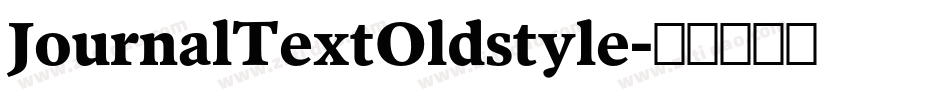 JournalTextOldstyle字体转换