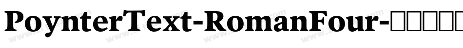 PoynterText-RomanFour字体转换