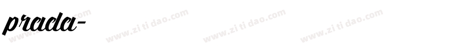 prada字体转换
