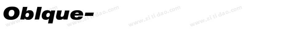 Oblque字体转换