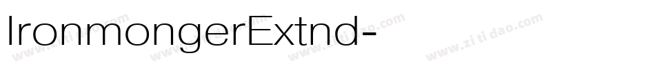 IronmongerExtnd字体转换