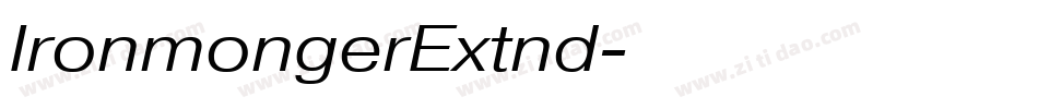IronmongerExtnd字体转换
