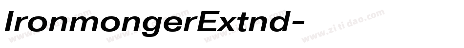 IronmongerExtnd字体转换