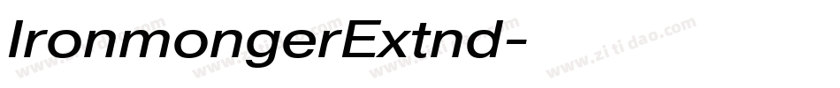 IronmongerExtnd字体转换