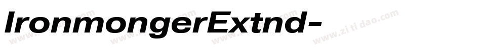 IronmongerExtnd字体转换