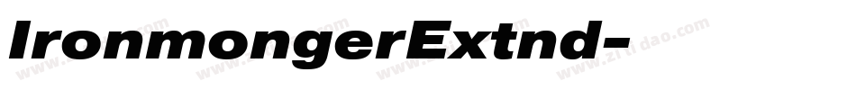 IronmongerExtnd字体转换