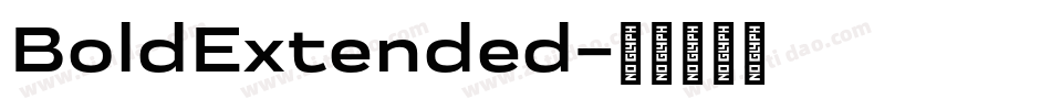 BoldExtended字体转换