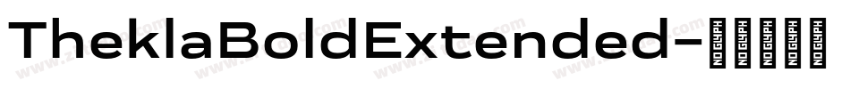 TheklaBoldExtended字体转换