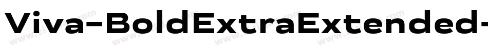 Viva-BoldExtraExtended字体转换
